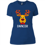 Dancer Santa Claus Funny Xmas Holiday T-Shirt - Ladies' Boyfriend T-Shirt