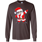 Christmas shirt Dabbing Santa Claus Xmas Gift - Long Sleeve T-Shirt