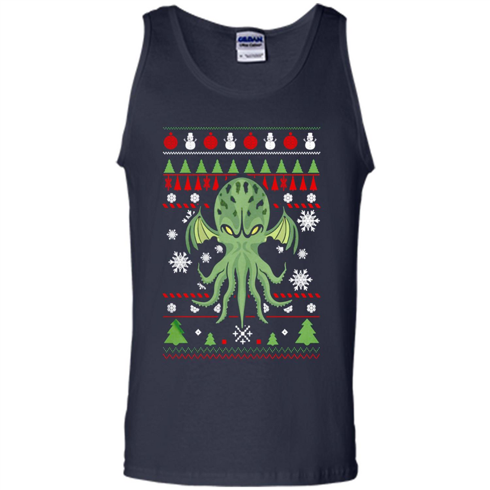 Octopus Ugly Sweater Christmas - Tank Top