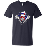 Cleveland Indians And Superman Fans - Men's V-Neck
