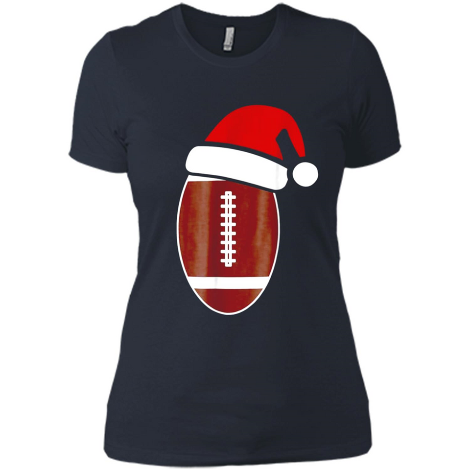 Christmas Football Shirt - Football Santa Hat Christmas