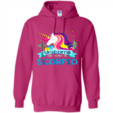 Unicorns are born in Scorpio Birthday Rainbow Gift Ladies Custom