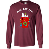 Peanuts By Schulz Snoopy Young Men_s Christmas SweatShirt - Long Sleeve T-Shirt