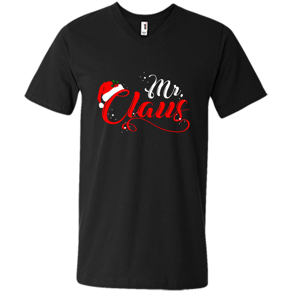 Mr. Claus Santa Claus Merry Xmas T-Shirt - Men's V-Neck