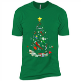 Merry And Bright Plumber Christmas Tree Shirt PINGPONG - Premium Short Sleeve T-Shirt