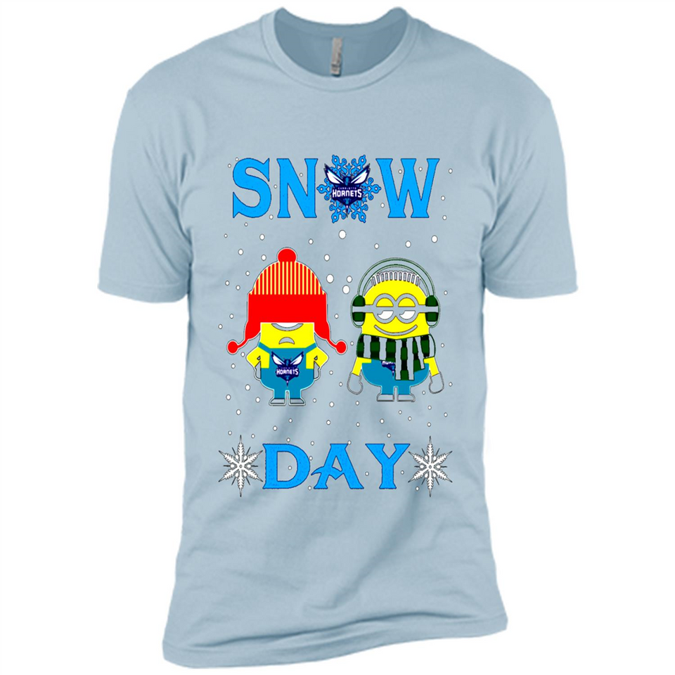 Snow Day Shirt For Charlotte Hornets Vs Minion Fans pingpong