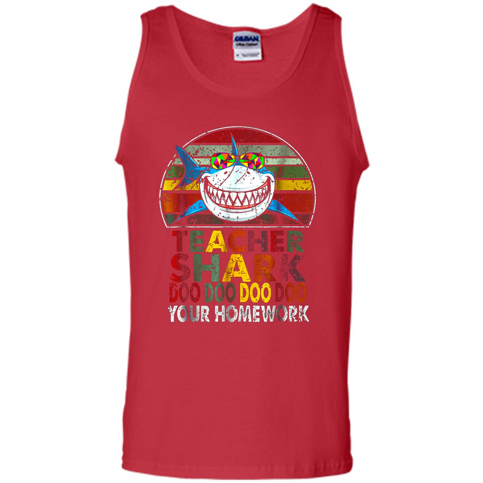 Teacher Shark Doo Doo Doo Your Homework Funny shirt Ladies' Boyfriend
