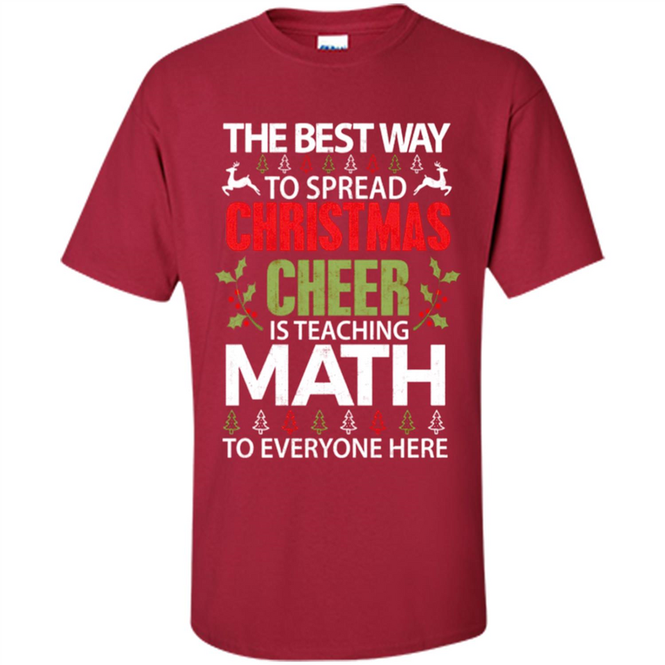 Math Teacher Christmas Shirt Christmas Cheer - Shirt