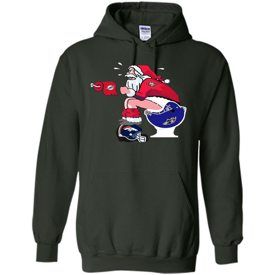 San Francisco 49ers Santa Claus Toilet