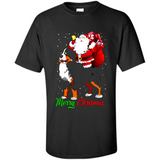 Merry Christmas Santa Claus With Big Dog sweater PINGPONG