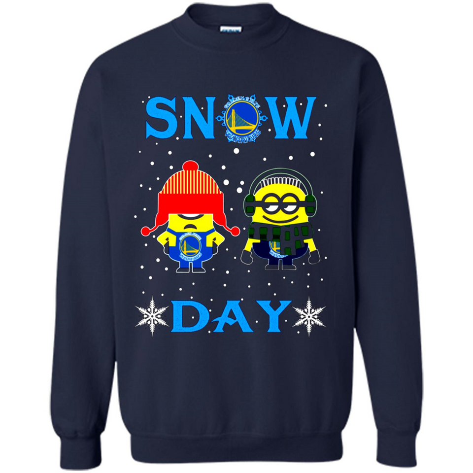 Snow Day Shirt For Golden State Warriors Vs Minion Fans pingpong