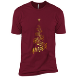Music Note Christmas Tree Xmas Music Lover Mug PINGPONG - Premium Short Sleeve T-Shirt