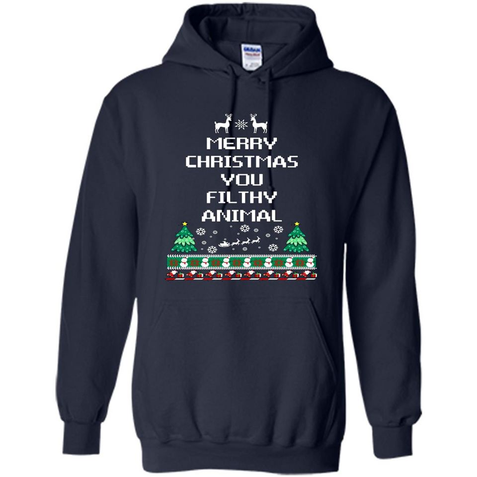 Merry Christmas You Filthy Animal Sweatshirt PINGPONG