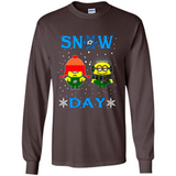 Snow Day Shirt For Dallas Stars Vs Minion Fans pingpong