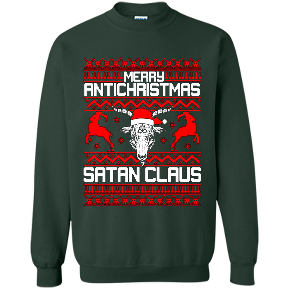 Merry Antichristmas Satan Claus Sweatshirt PINGPONG