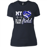 Baltimore Ravens Football My Heart is on that Field - Ladies' Boyfriend T-Shirt
