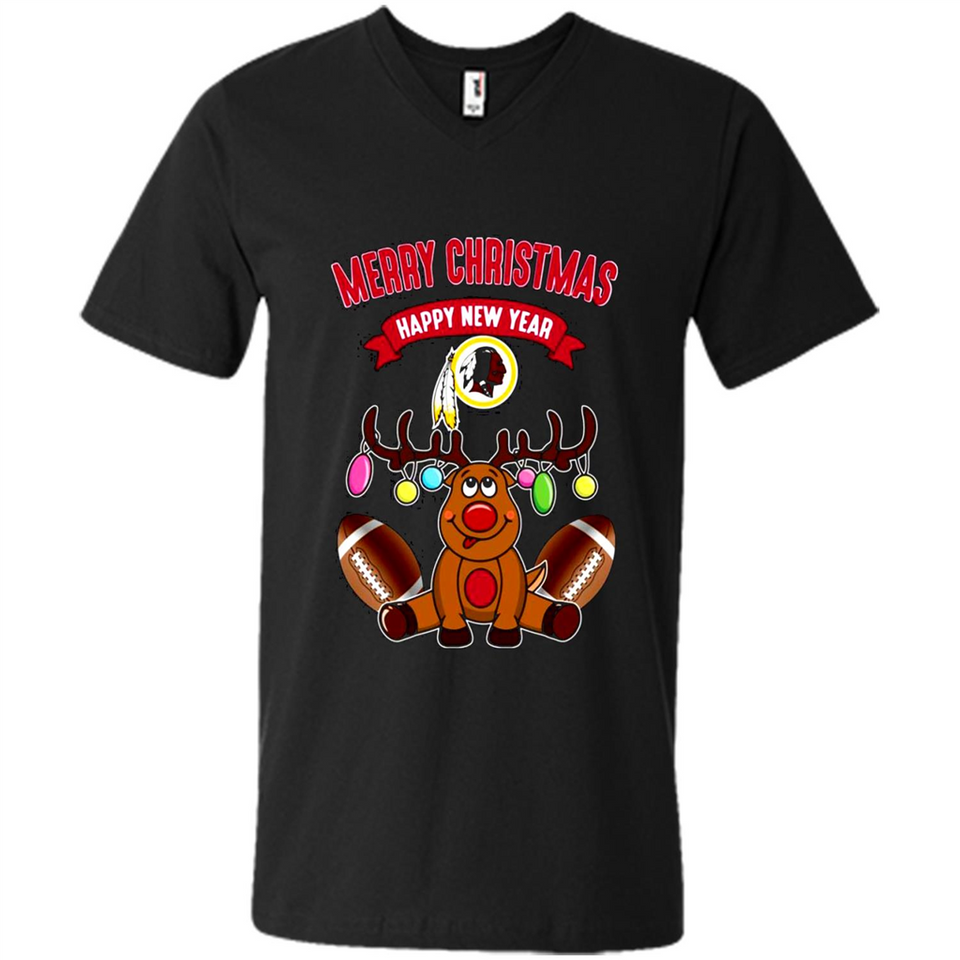 Washington Redskins NFL Reindeer Funny Merry Christmas And Happy New Year