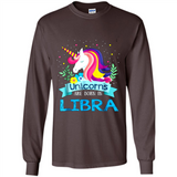 Unicorns are born in Libra Birthday Rainbow Gift Ladies Custom