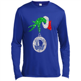 Amazing Dallas Mavericks Glitter Grinch Monogram Ornament Christmas Gift - Canvas Long Sleeve T-Shirt