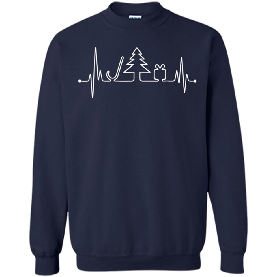Heartbeat Christmas Tree T-shirt Funny Xmas Costume