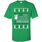 Merry Christmas You Filthy Whovian ugly sweater PINGPONG