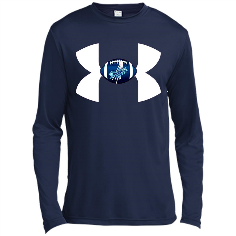 Los Angeles Dodgers Under Armour Logo - Canvas Long Sleeve T-Shirt