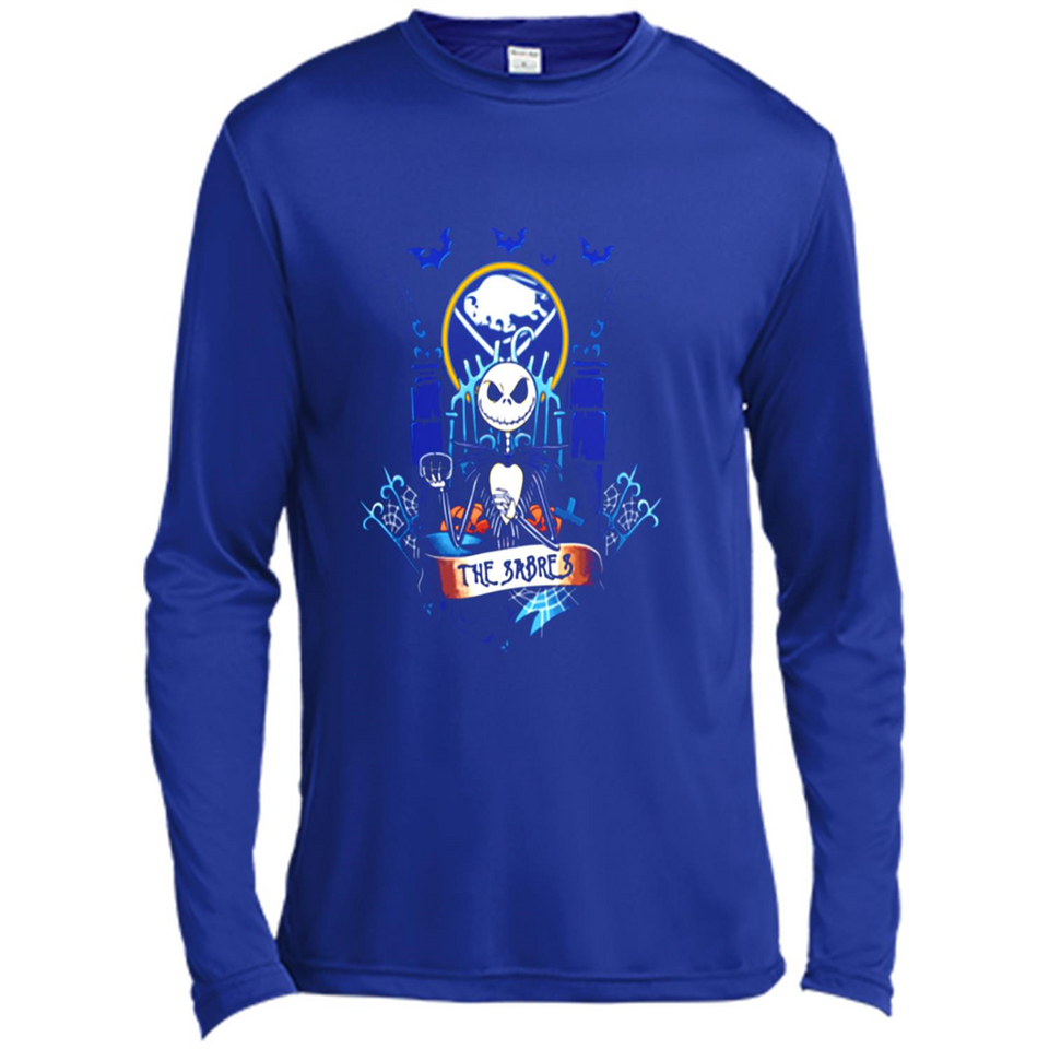 Buffalo Sabres Halloween The Nightmare Before Christmas - Canvas Long Sleeve T-Shirt
