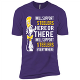 Shirt For Dr Seuss Cat And Pittsburgh Steelers Fans - Premium Short Sleeve T-Shirt