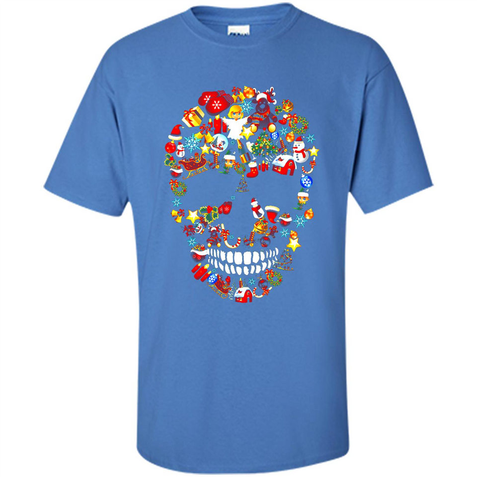 Skull Christmas Decorations Merry Xmas T-Shirt - Shirt
