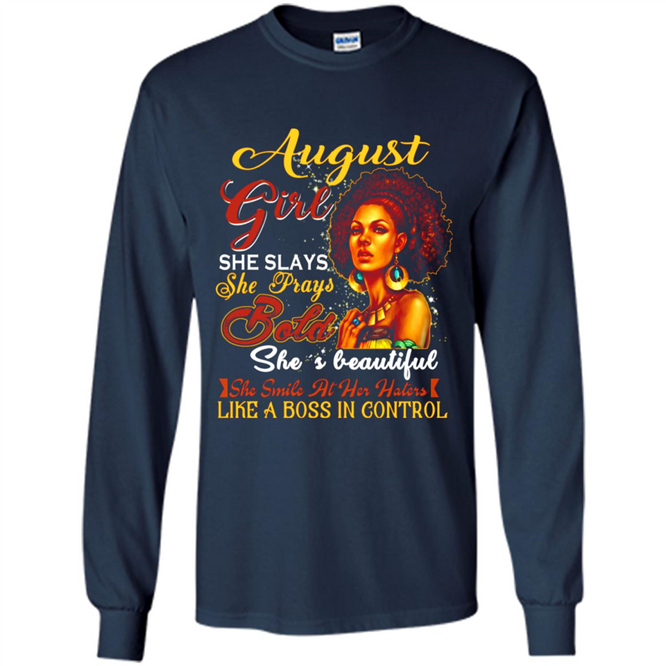 August Girl She Slays She Prays Beautiful Birthday PINGPONG