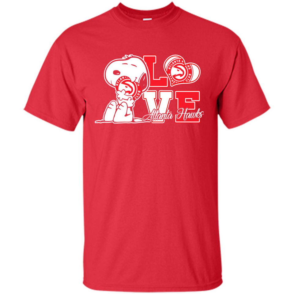 Snoopy loves NBA Atlanta Hawks - Shirt