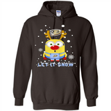 Minion Anaheim Ducks Ugly Christmas Sweater Let it Snow - Hoodie