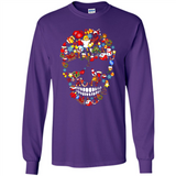 Skull Christmas Decorations Merry Xmas T-Shirt - Long Sleeve T-Shirt