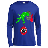 GRINCH HAND HOLDING GREEN BAY PACKERS GLITTER CHRISTMAS PINGPONG