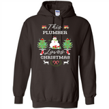 This Plumber Loves Christmas Tree Shirt with Snowman