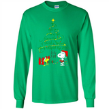 Snoopy Christmas Tree T-Shirt - Long Sleeve T-Shirt