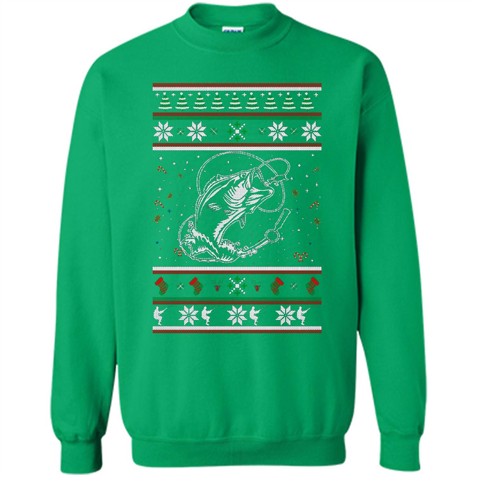Christmas Ugly Sweater Fishing Ugly Christmas Sweater - Sweatshirt