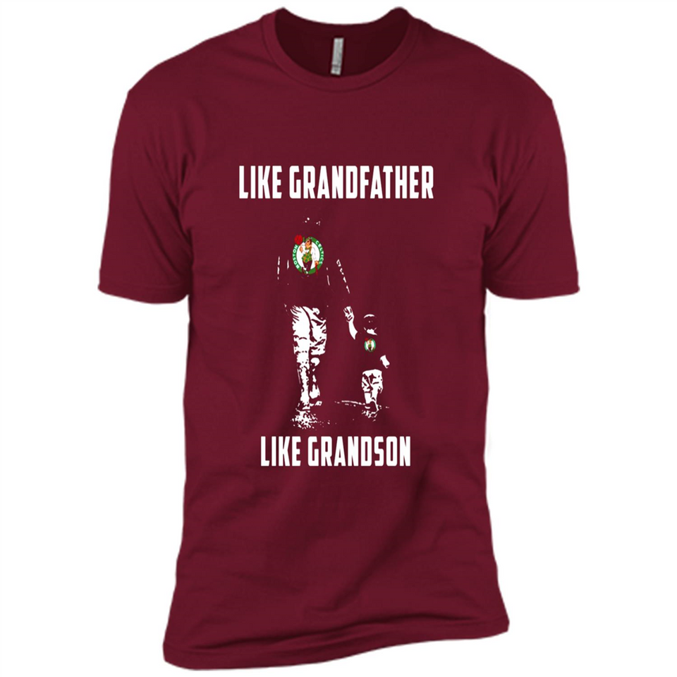 Boston Celtics Like GrandFather Like GrandSon - Premium Short Sleeve T-Shirt