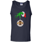 Amazing Iowa State Cyclones Glitter Grinch Monogram Ornament Christmas Gift - Tank Top