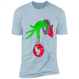 GRINCH HAND HOLDING HOUSTON TEXANS GLITTER CHRISTMAS PINGPONG
