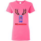 Bud light reinbeer Christmas - Ladies Short-Sleeve