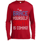 Brace Yourself Santa is coming Christmas - Canvas Long Sleeve T-Shirt