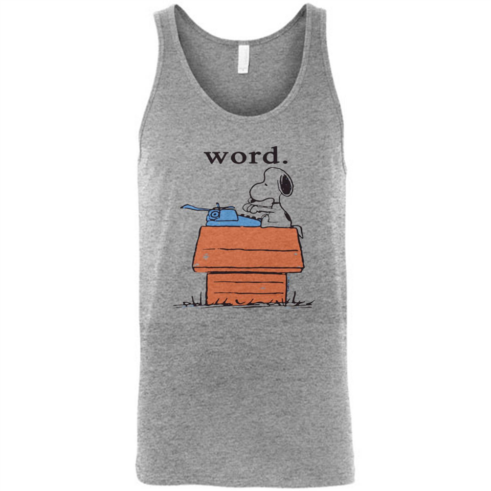 Snoopy Word - Canvas Unisex Tank