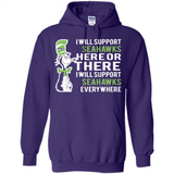 Shirt For Dr Seuss Cat And Seattle Seahawks Fans - Hoodie