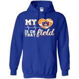 Auburn Tigers Football My Heart is on that Field - Hoodie