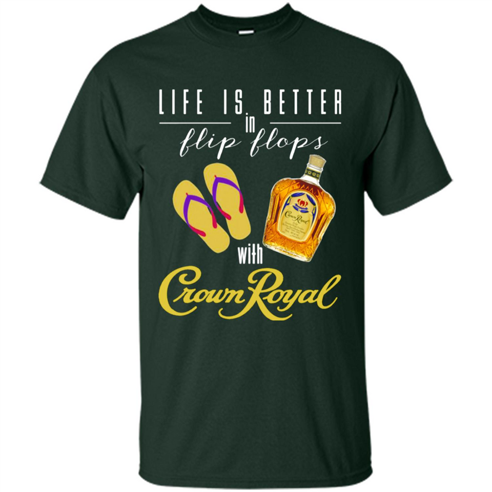 LIFE IS BETTER IN FLIP FLOPS WITH CROWN ROYAL
