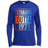 Retro Straight Outta 1971 47 Years Old - Canvas Long Sleeve T-Shirt