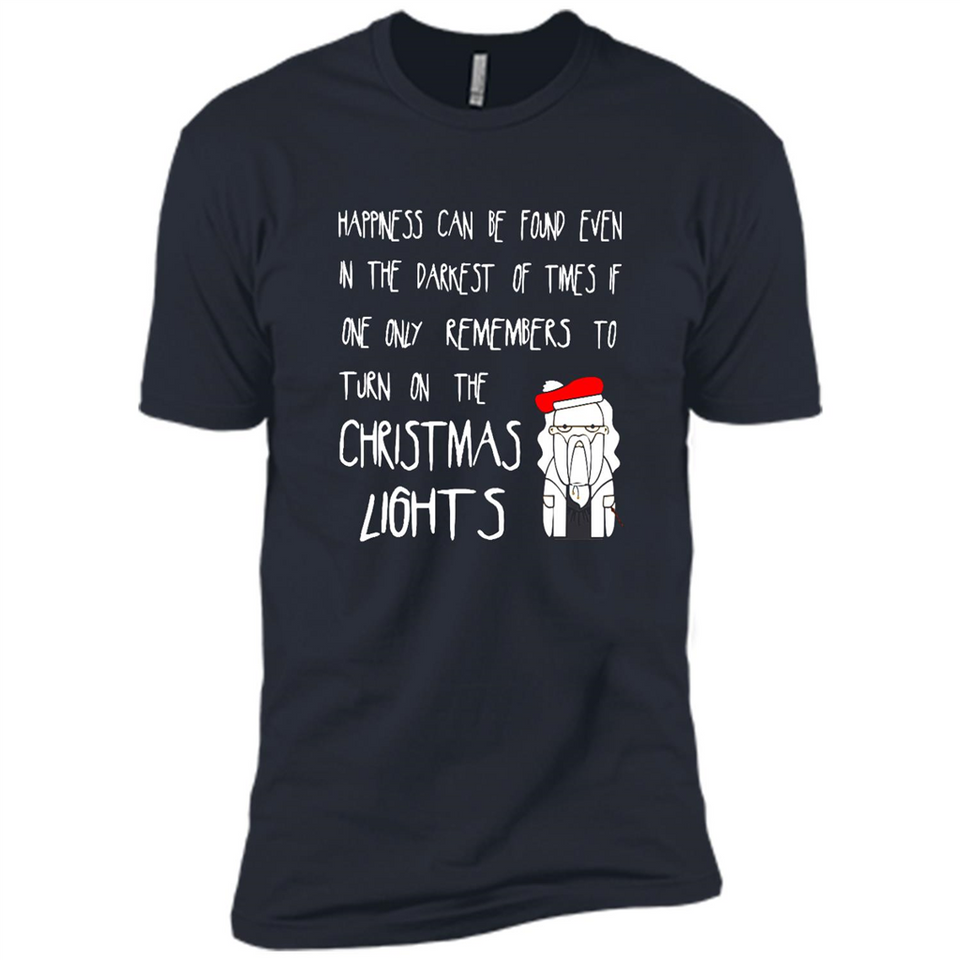 Christmas Ugly Sweater Christmas Lights - Premium Short Sleeve T-Shirt