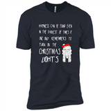Christmas Ugly Sweater Christmas Lights - Premium Short Sleeve T-Shirt