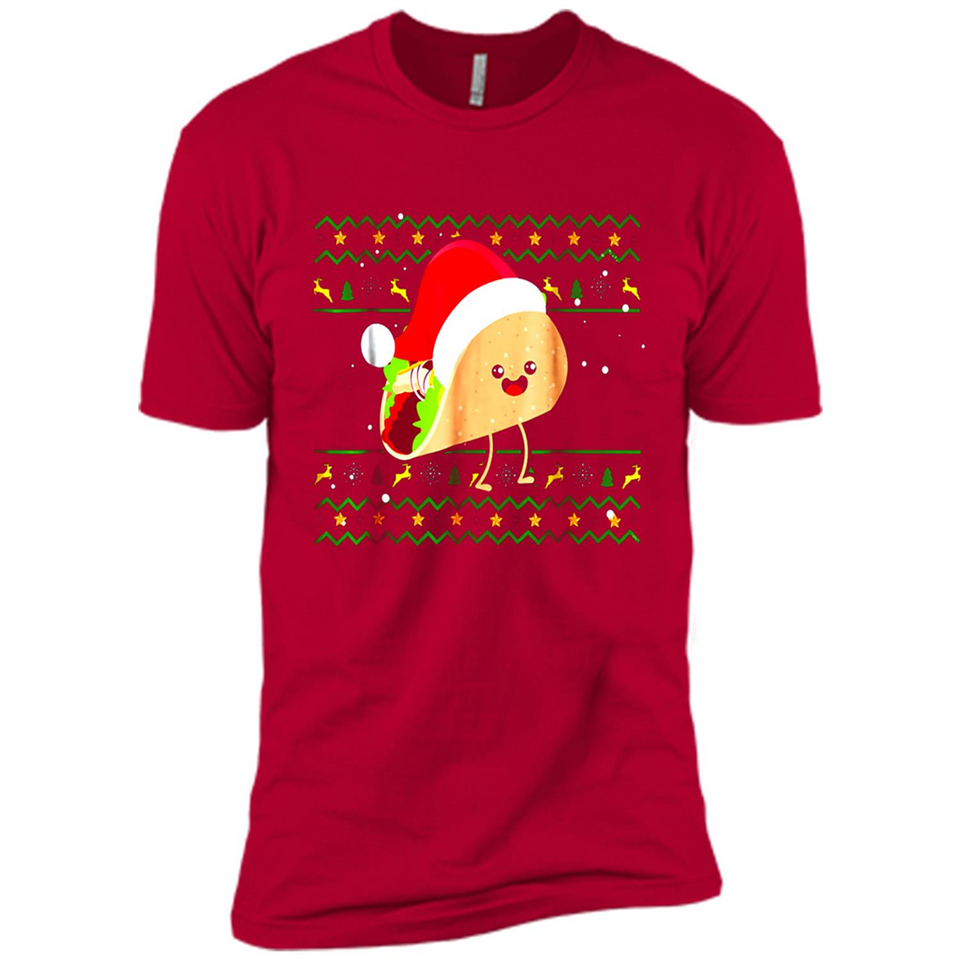 TACO Santa Hat Ugly Christmas shirt Ladies' Boyfriend